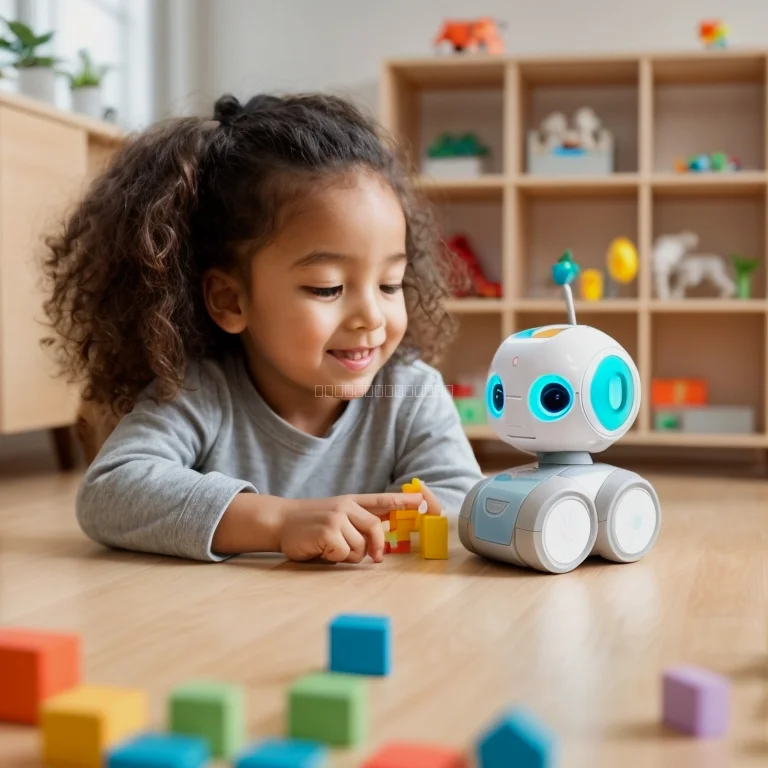 Kind spielt mit AI-Spielzeug